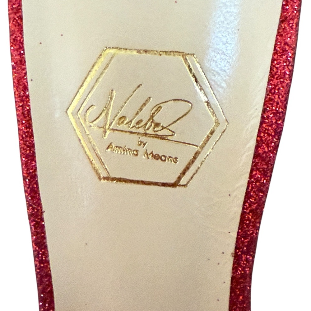 Nalebe Amina Means Reflections Dimante
Glitter Bow Mule Heels Pumps - Picture 10 of 11